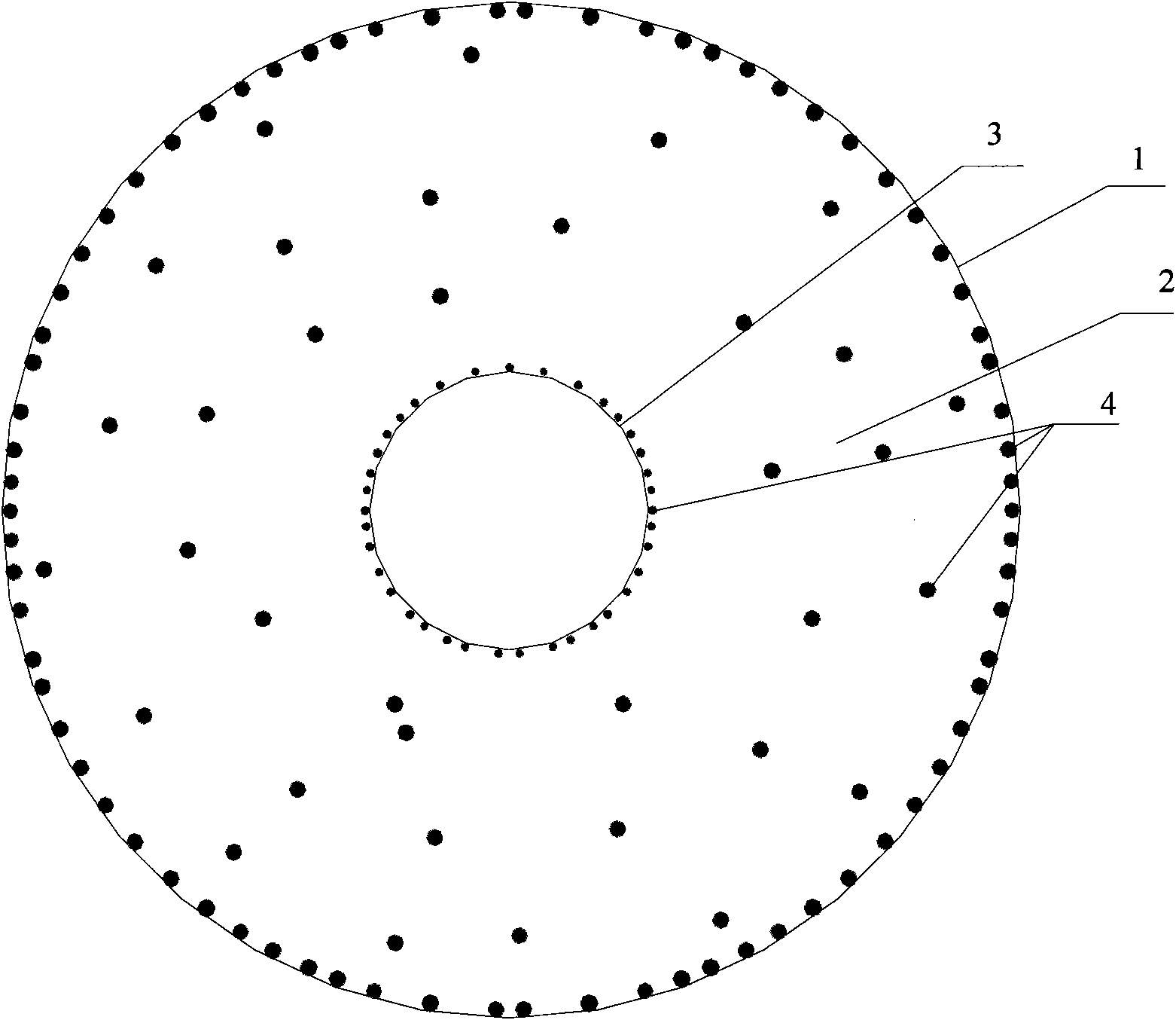 Activated carbon hollow fiber polysulfone membrane and preparation method thereof