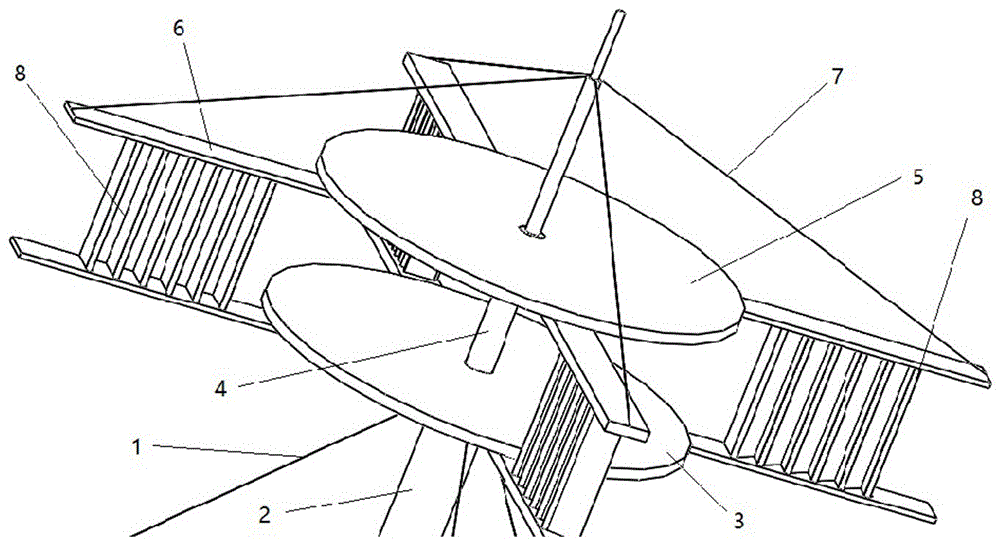 Vertical axis wind driven generator with blades being opened and closed automatically