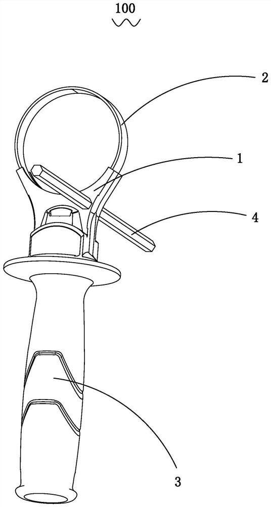 Auxiliary handle and electric tool