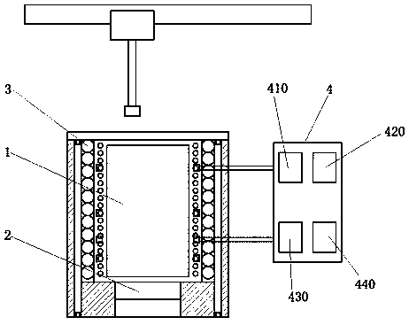 An induction furnace for high-efficiency horizontal continuous casting