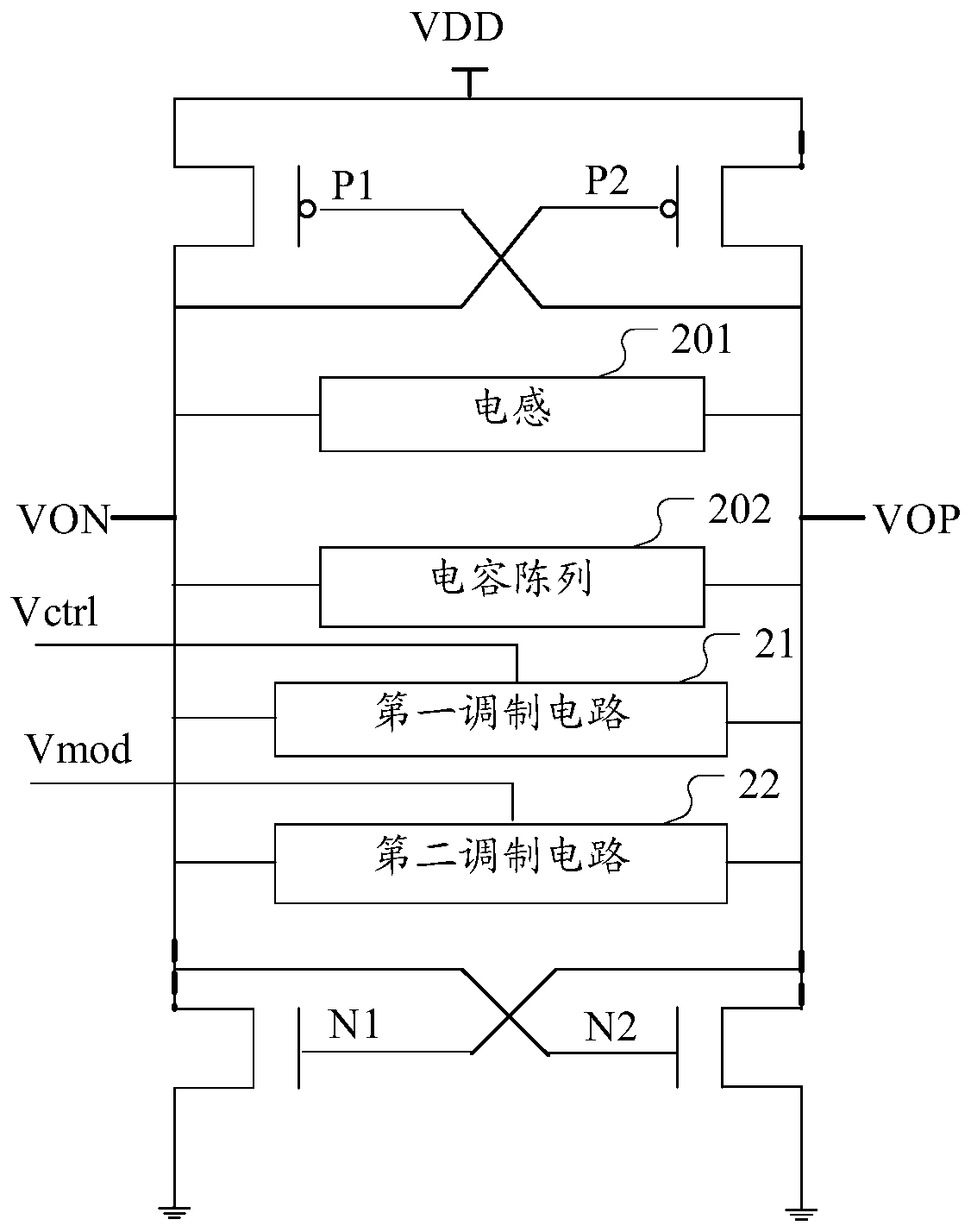 Two-point modulator and control method thereof, DAC gain calibration method and device