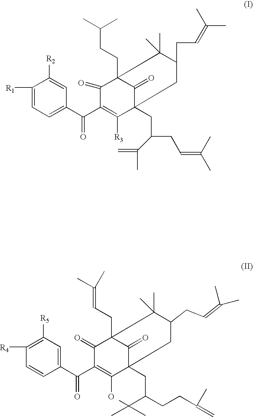 Polyisoprenylated benzophenones and their isomers as inhibitors of histone acetyltransferases and uses thereof