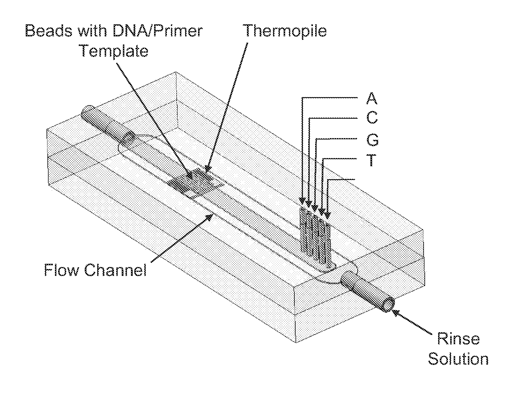 Thermoelectric method of sequencing nucleic acids