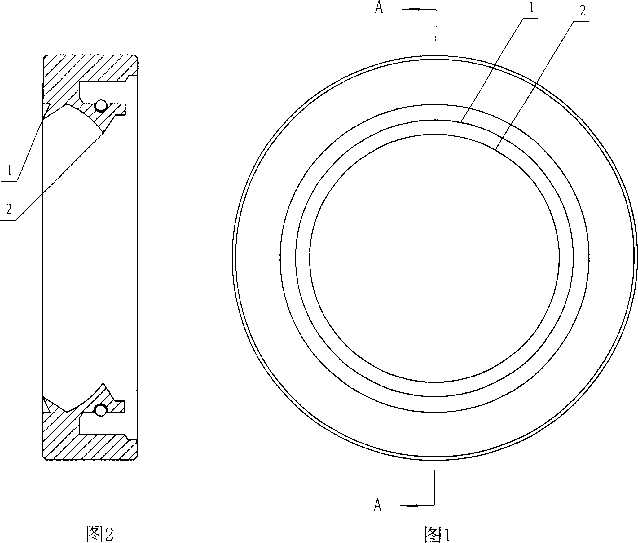 Rotary oil seal with oil-sealing mouth