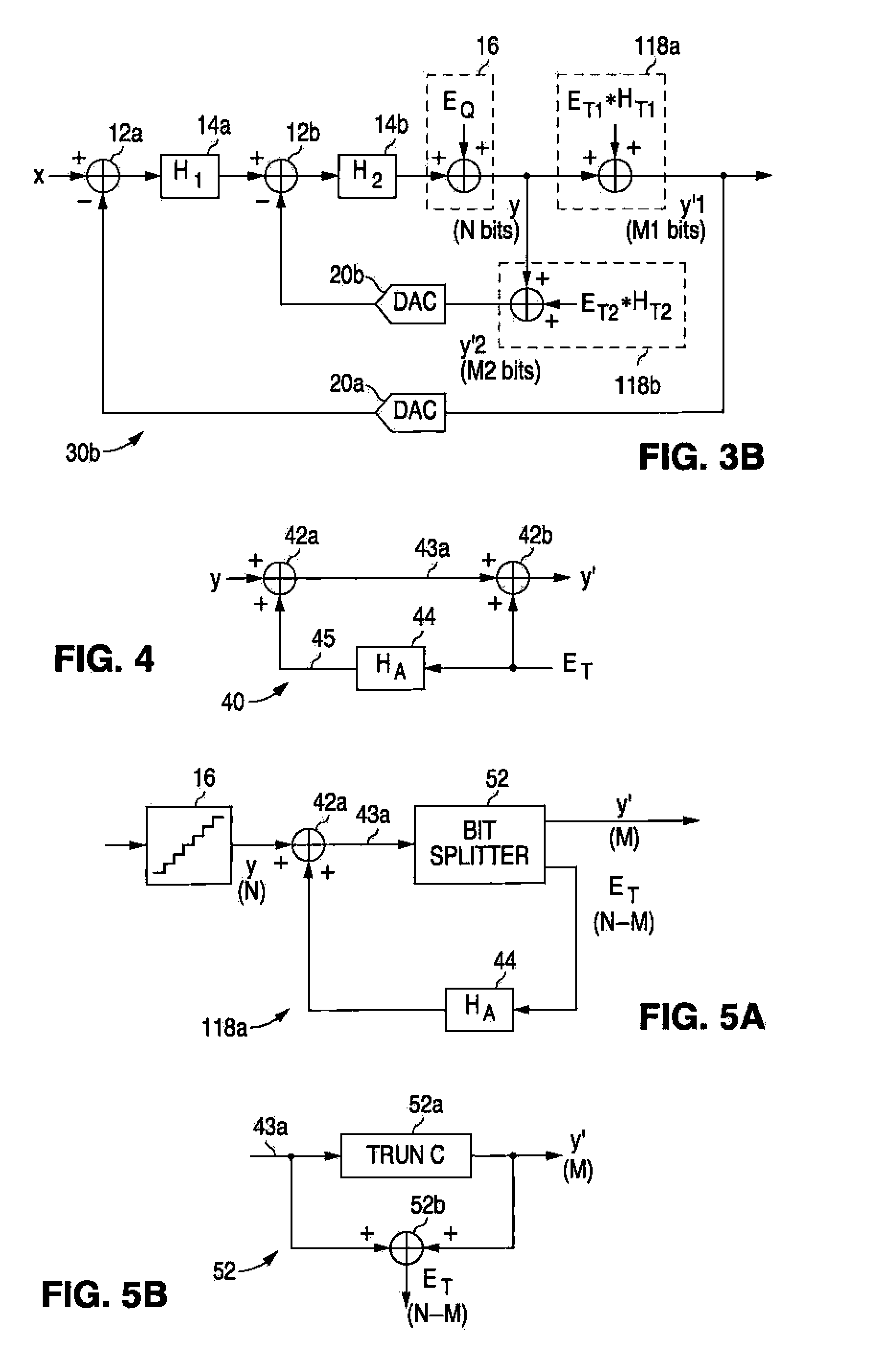 Sigma-delta modulator with DAC resolution less than ADC resolution and increased dynamic range