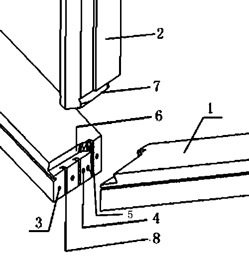 Framework connecting structure for sunlight room