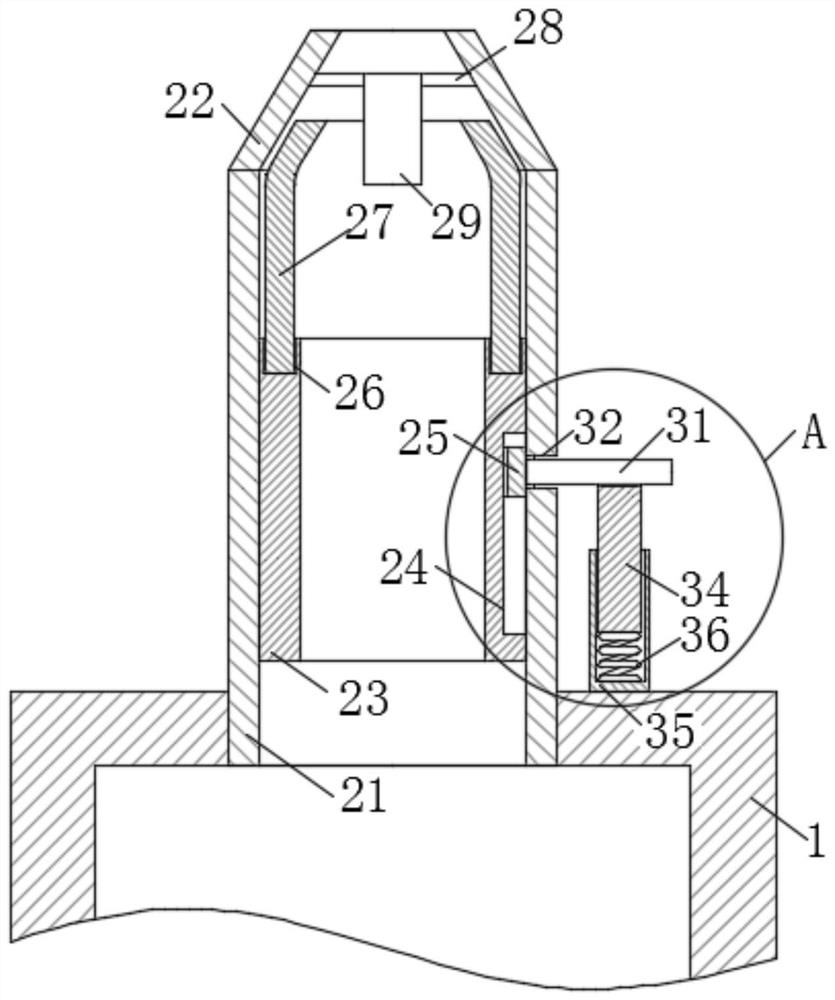 Nozzle mechanical sealing structure