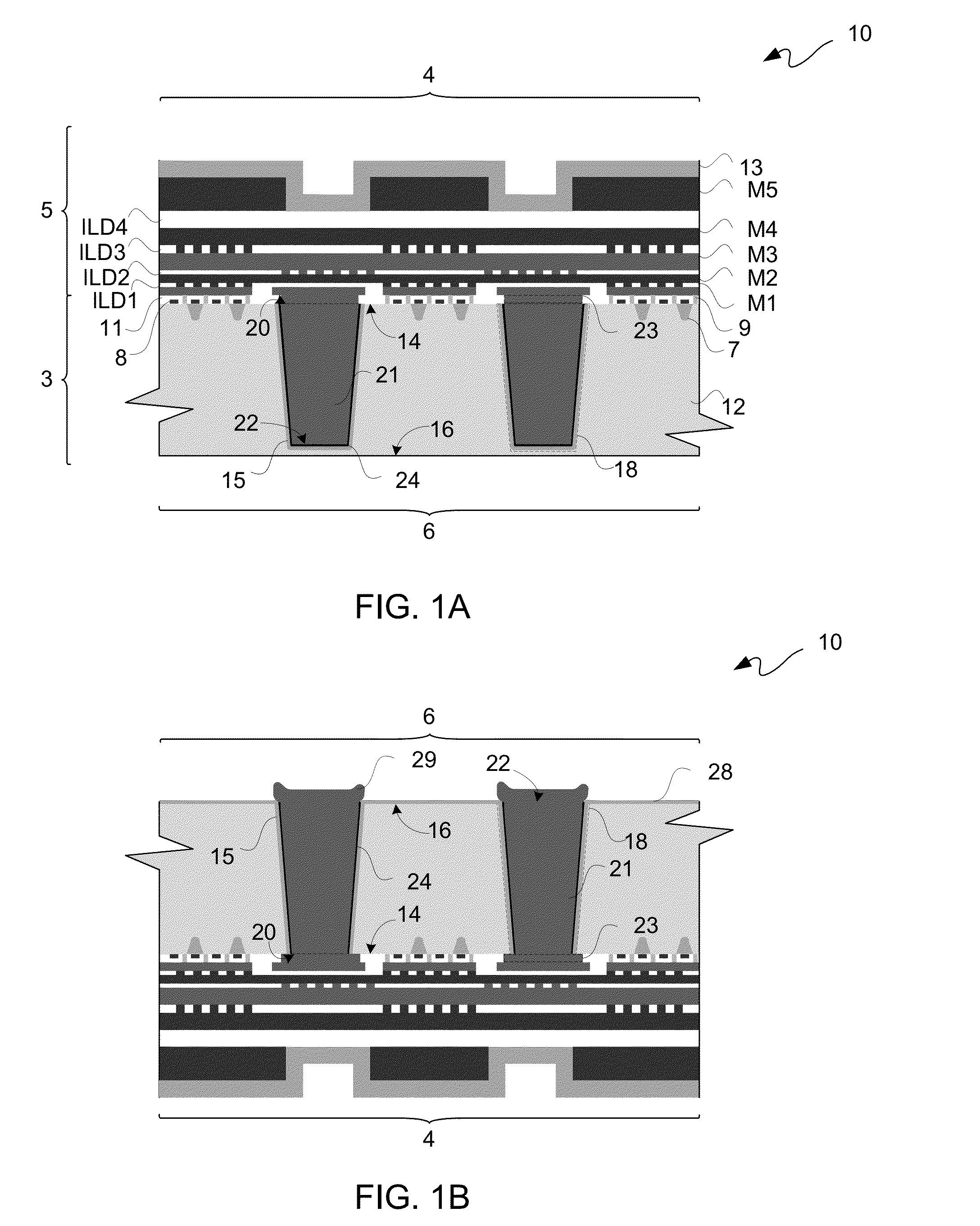 Die stacks with one or more bond via arrays