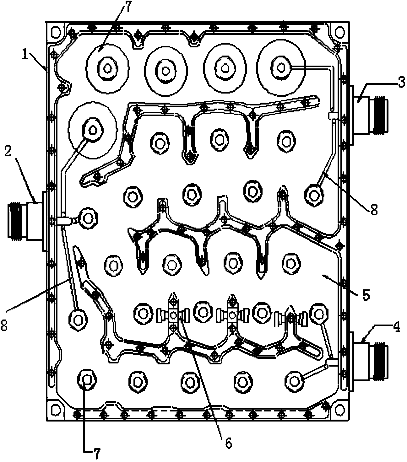 Low-loss, high-stability and high-intermodulation double-frequency 4G combiner