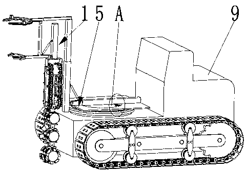 Upland tree mover capable of cutting main roots