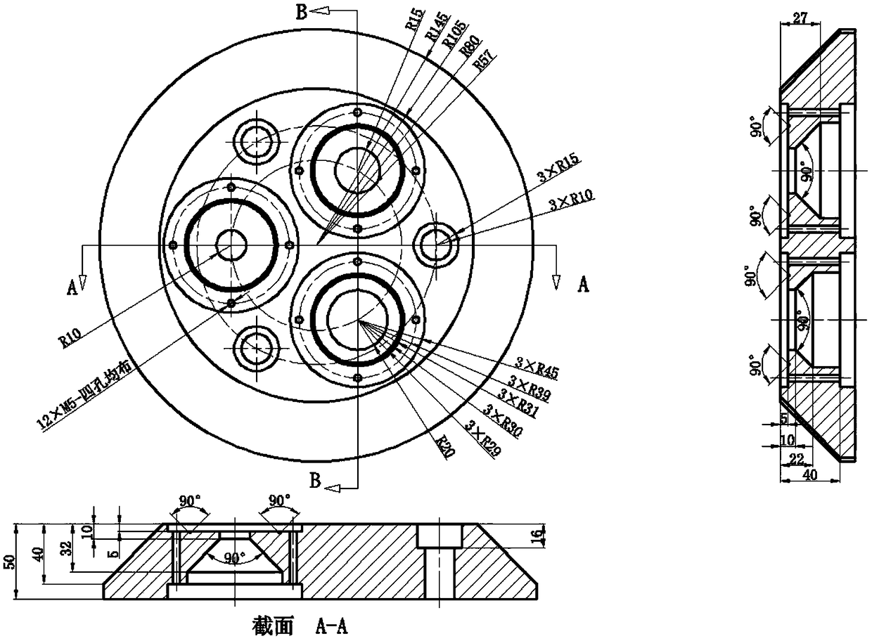 Connector effect target device suitable for measurement of target shock wave pressure of movable explosion field