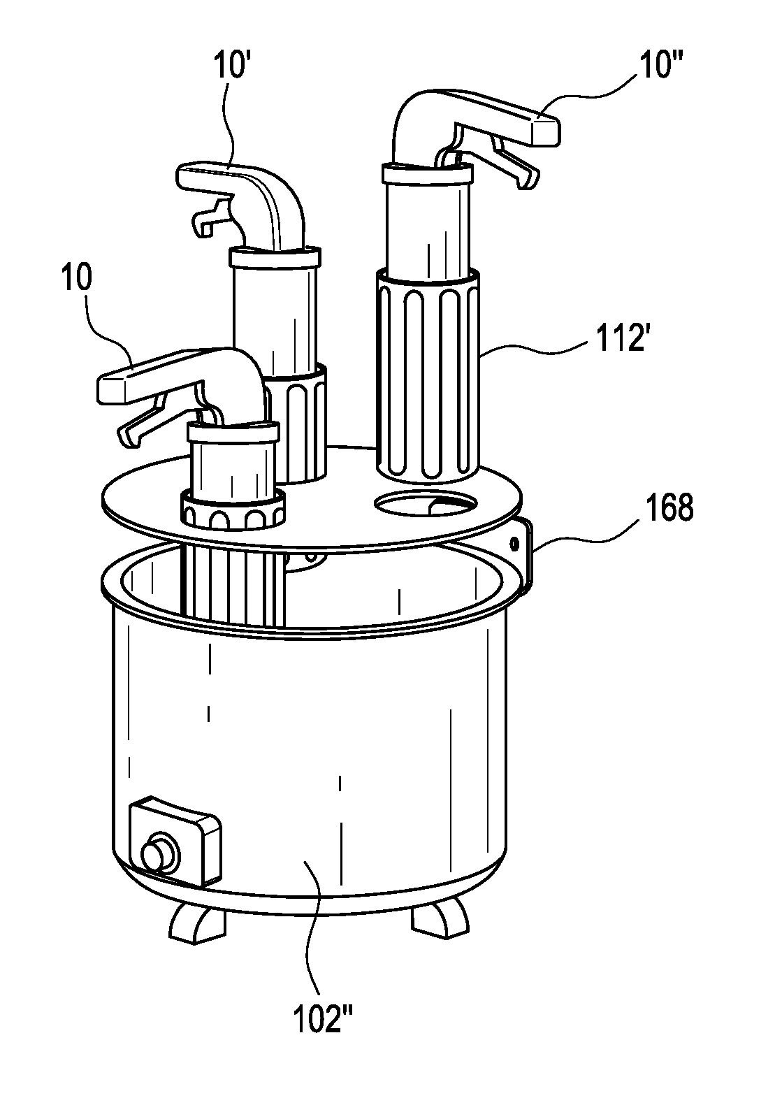 Food warming appliance specifically for warming cheese or other semi-solid substances or products, and a cheese dispensing station comprising the appliance and gun