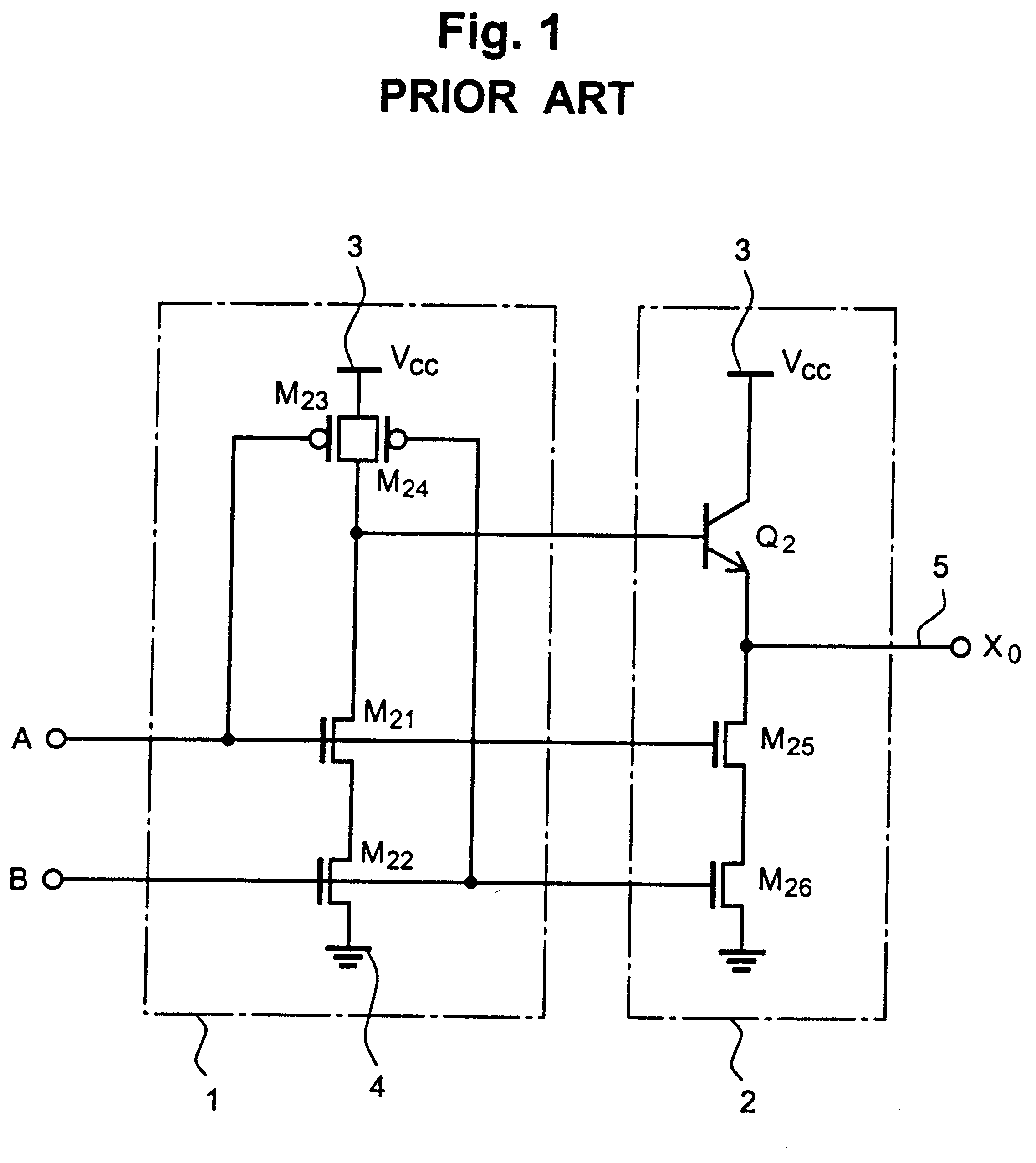 Logic circuit with single charge pulling out transistor and semiconductor integrated circuit using the same