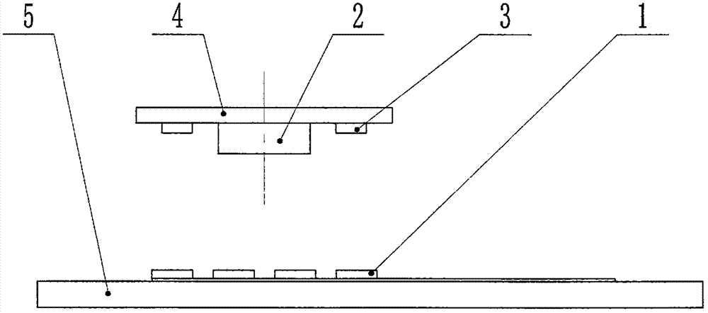 Test strip in matrix distribution, production process of test strip and detection method