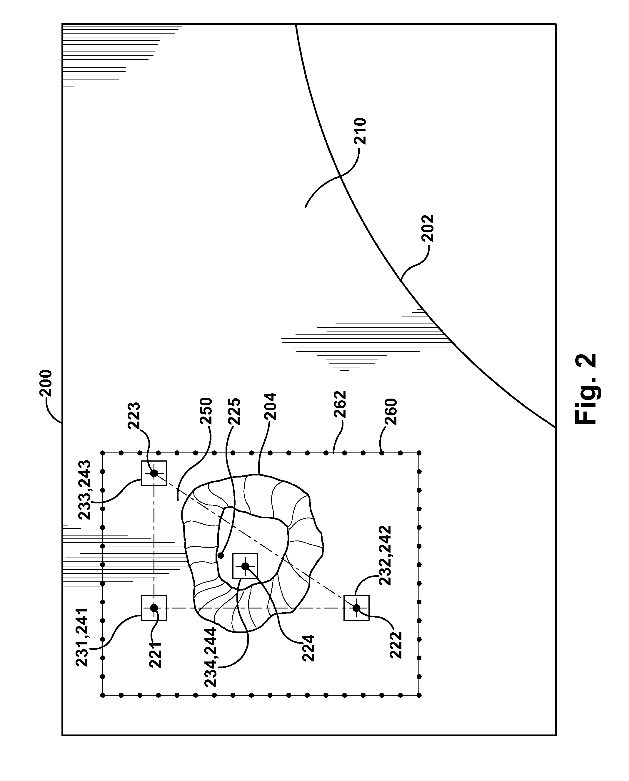 Method and device for displaying a three-dimensional view of the surface of a viewed object