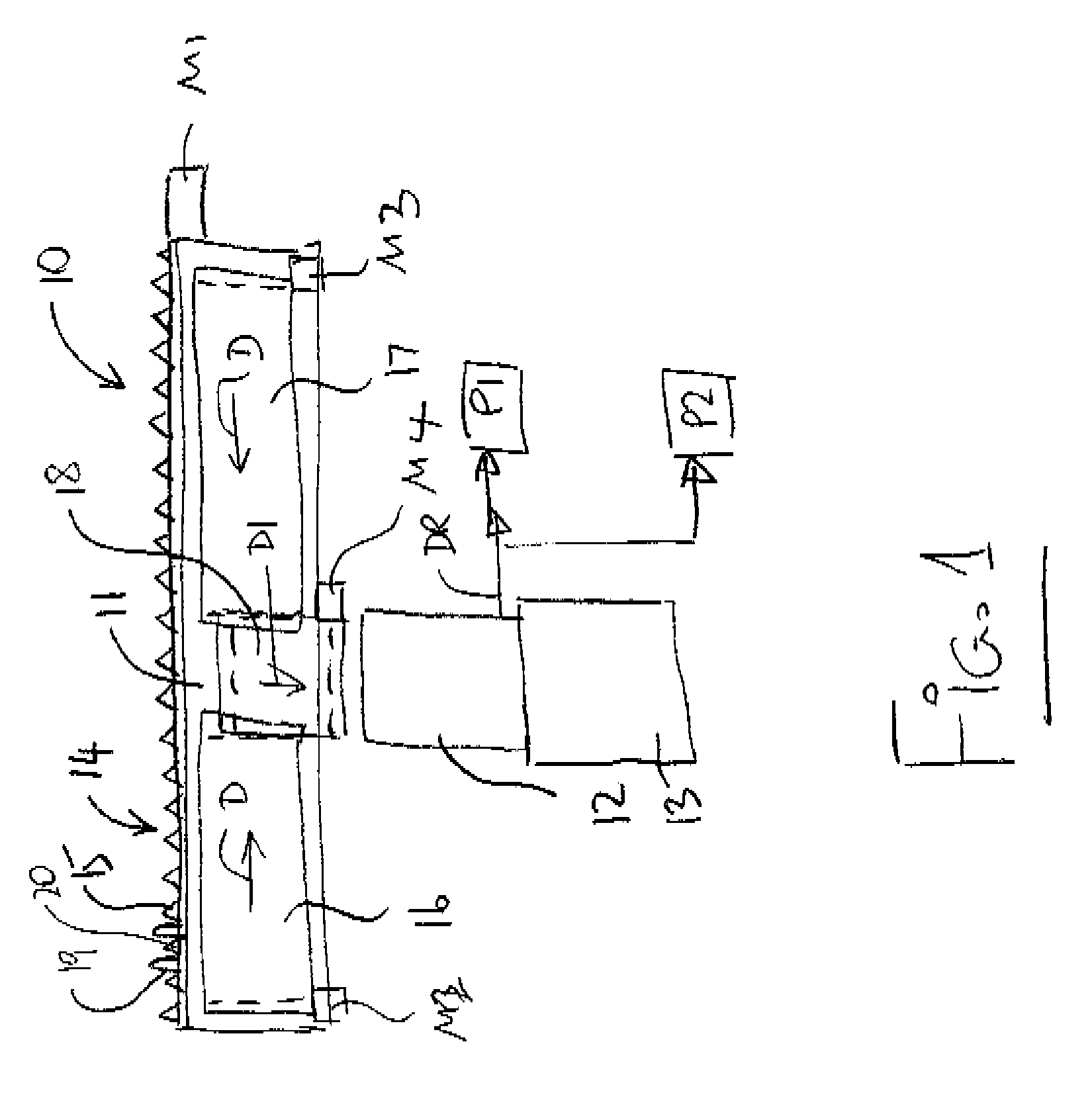 Crop harvesting header with reversible drive to the sickle knife