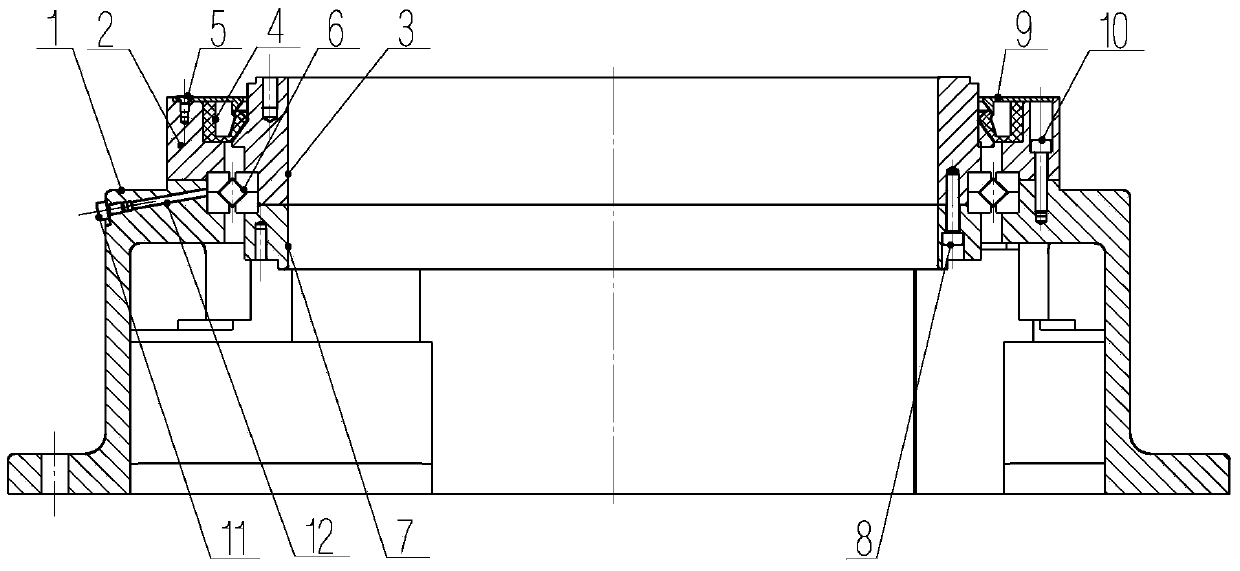 Multi-item bearing seal rotary shaft system used for laser radar scanning rotating mirror