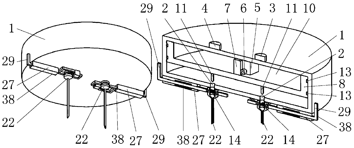 Injection device for animal husbandry