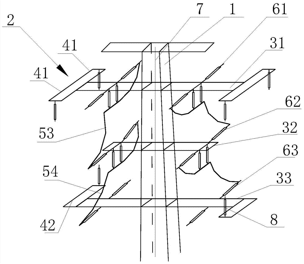 1,000kv double-circuit co-pole transposition tower