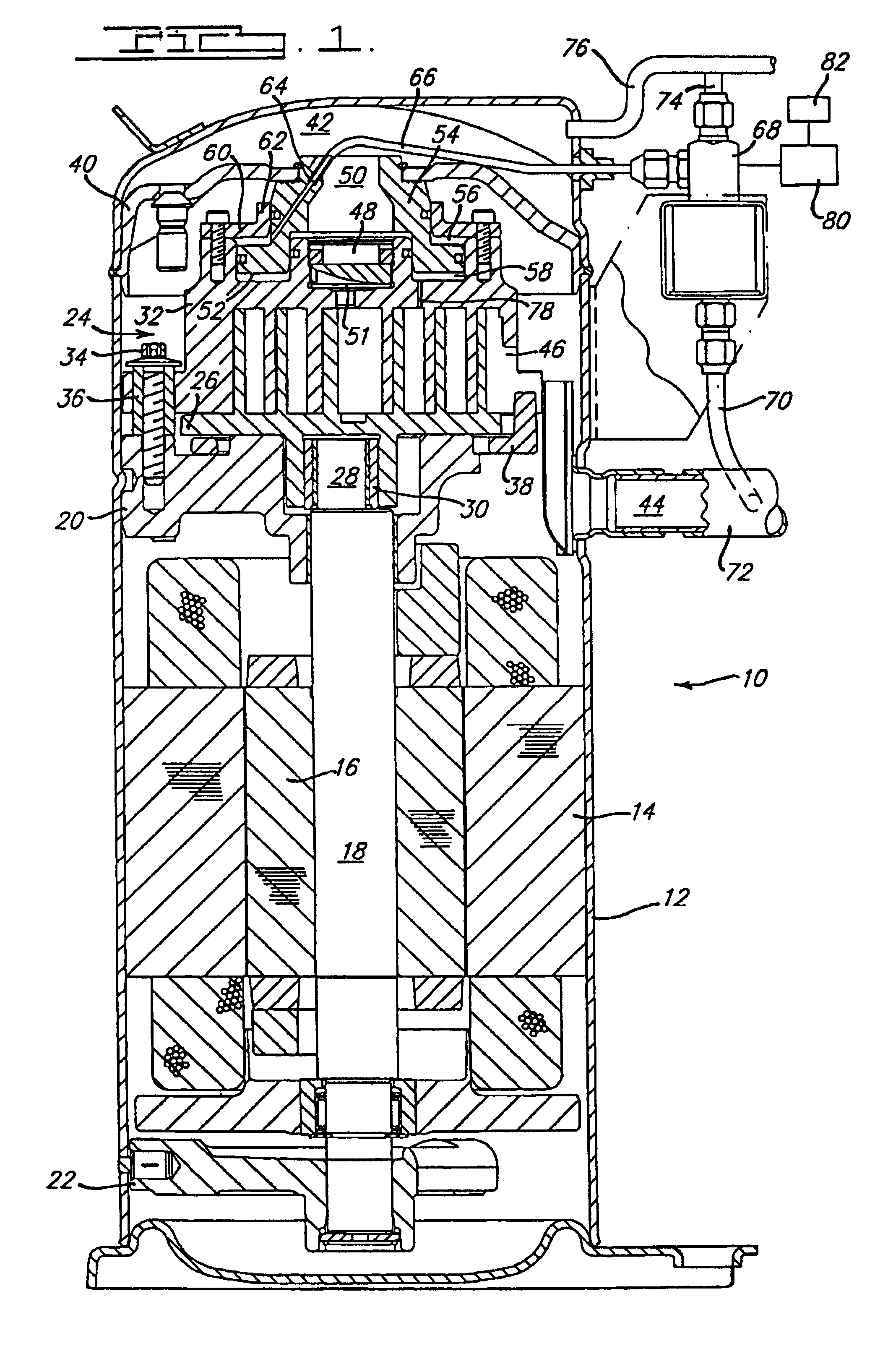 Capacity modulated scroll machine having one or more pin members movably disposed for restricting the radius of the orbiting scroll member
