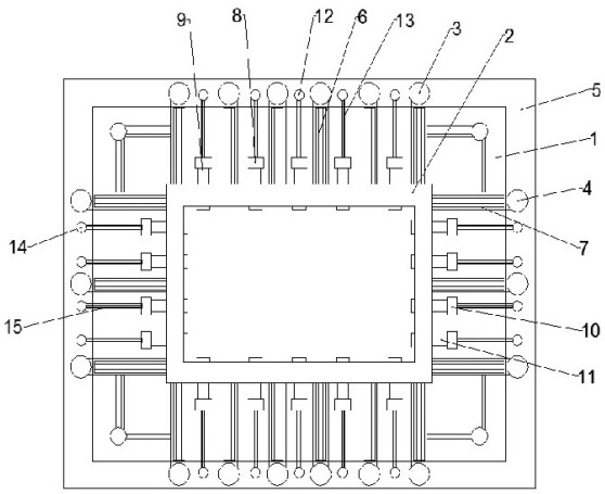 High-rise building shear wall cylinder outwards-extending wall cap building structure system