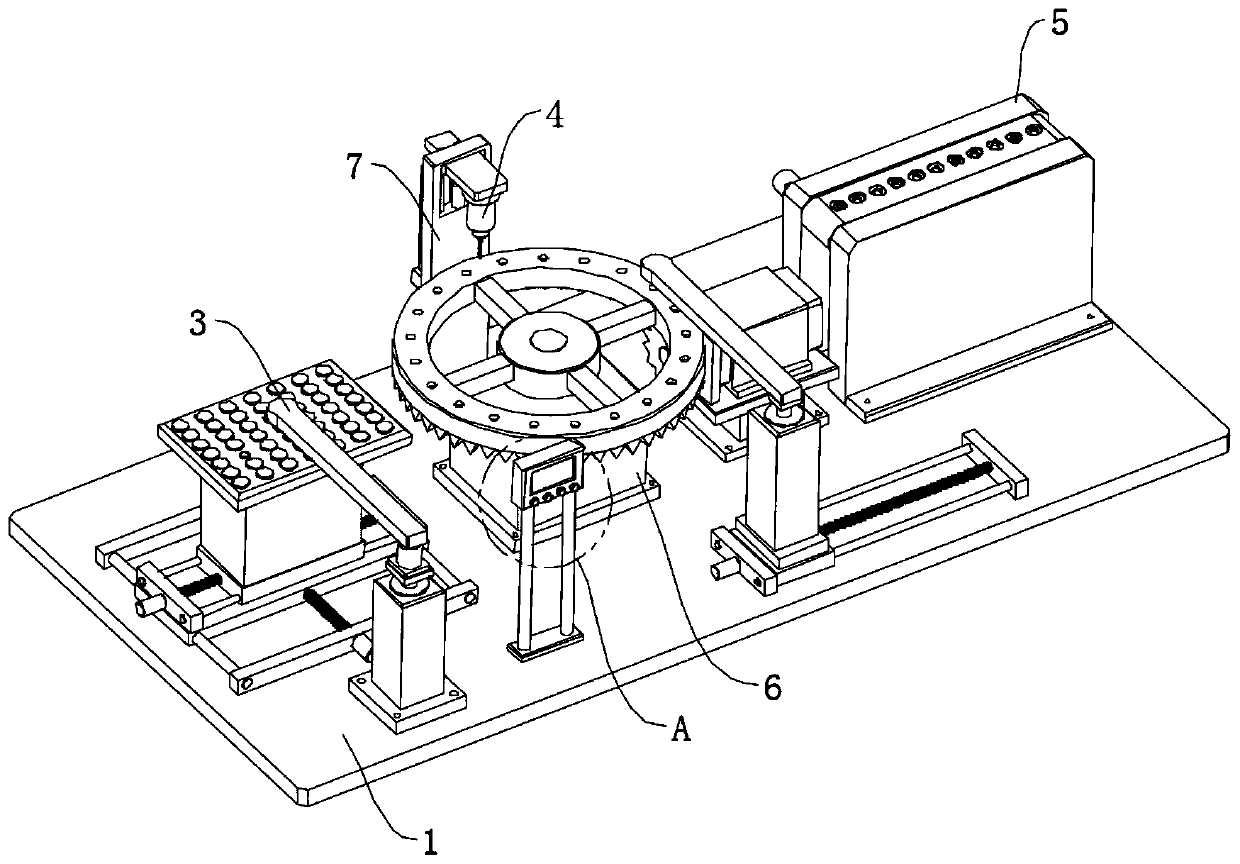 High-property T iron punching device for loudspeaker