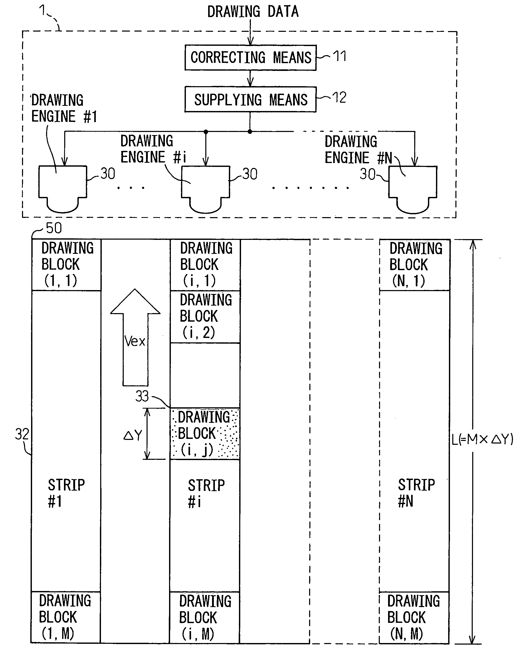 Drawing apparatus and drawing method