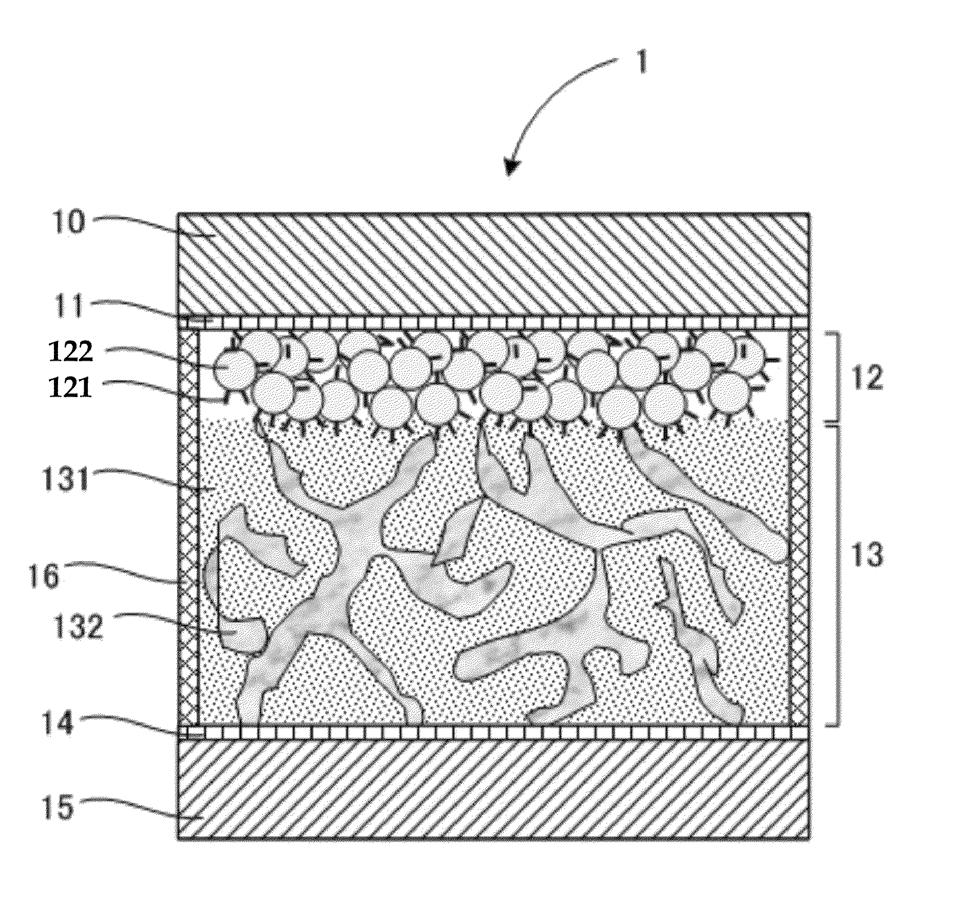 Electrochromic display element