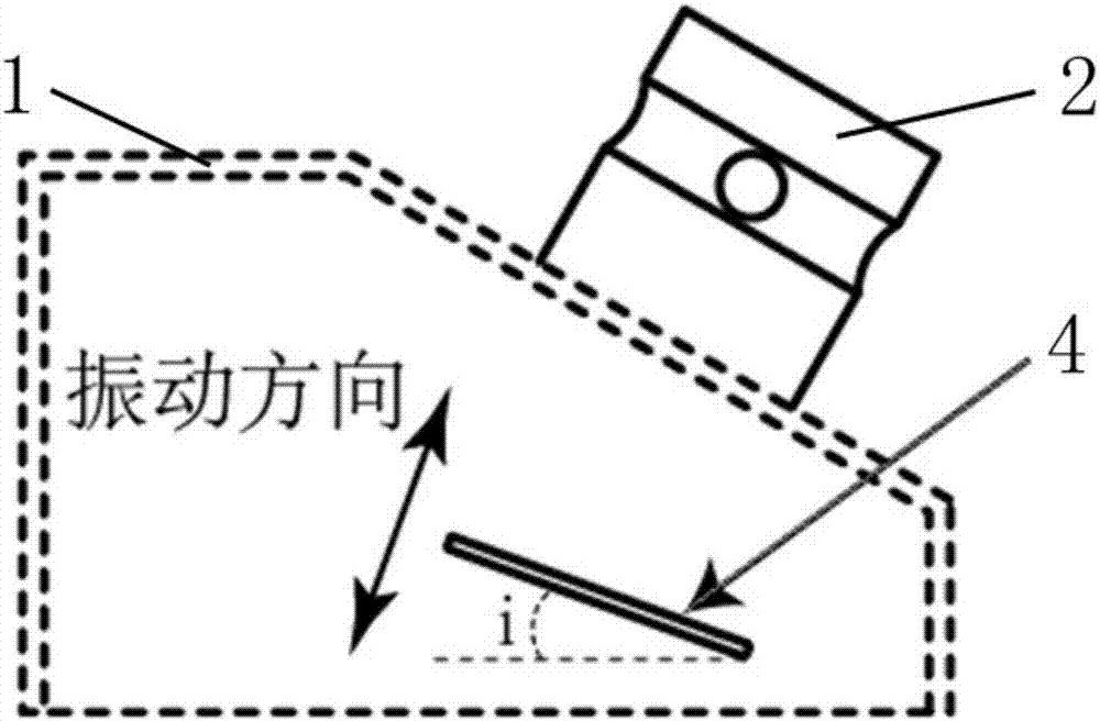 Steel rail flaw detection ultrasonic waveguide inclined probe and flaw detection method thereof