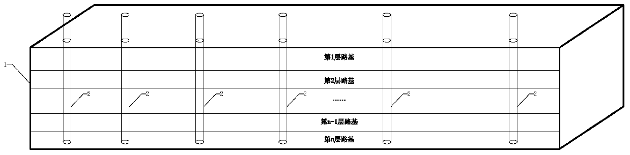 Rapid detection and evaluation method for light soil roadbed