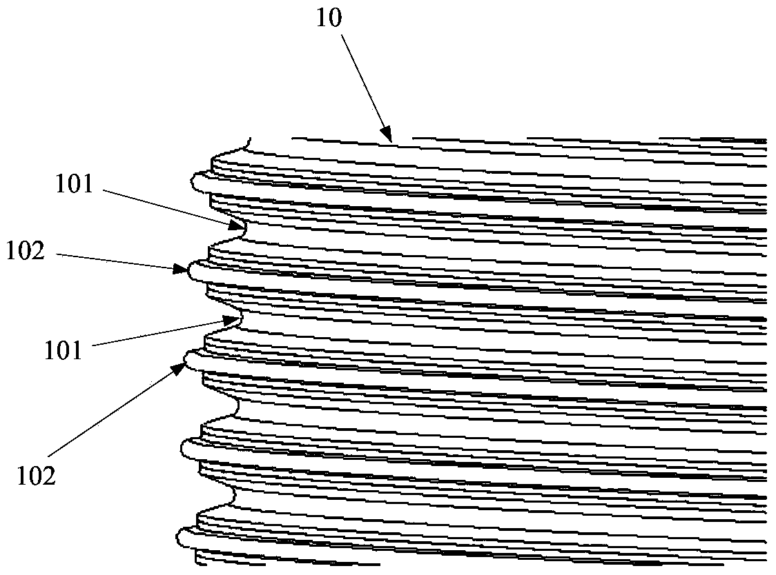 Via hole type Ethernet communication sliding ring and inner wire arranging system thereof