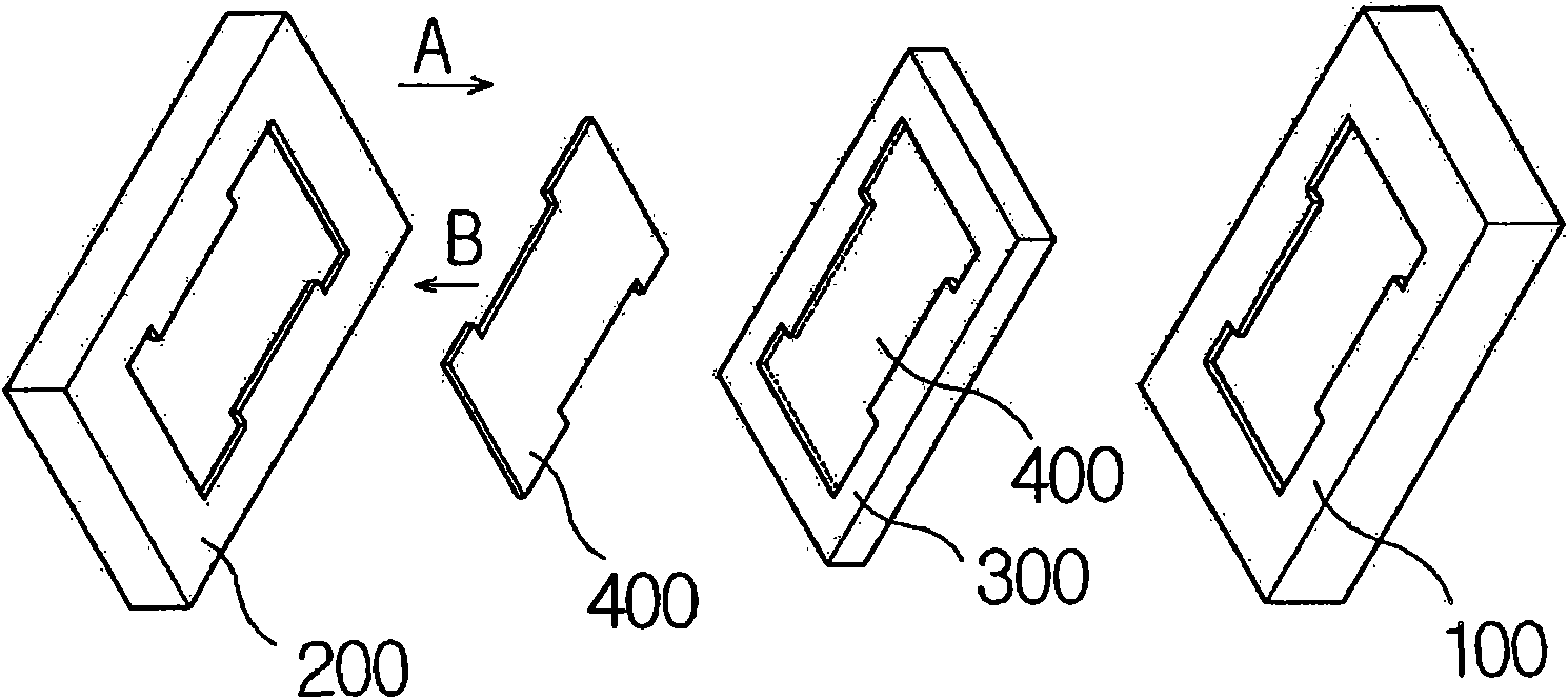 Dual injection molding method of a built-in insertion piece and a built-in insertion piece type electric-device housing that produced by the method