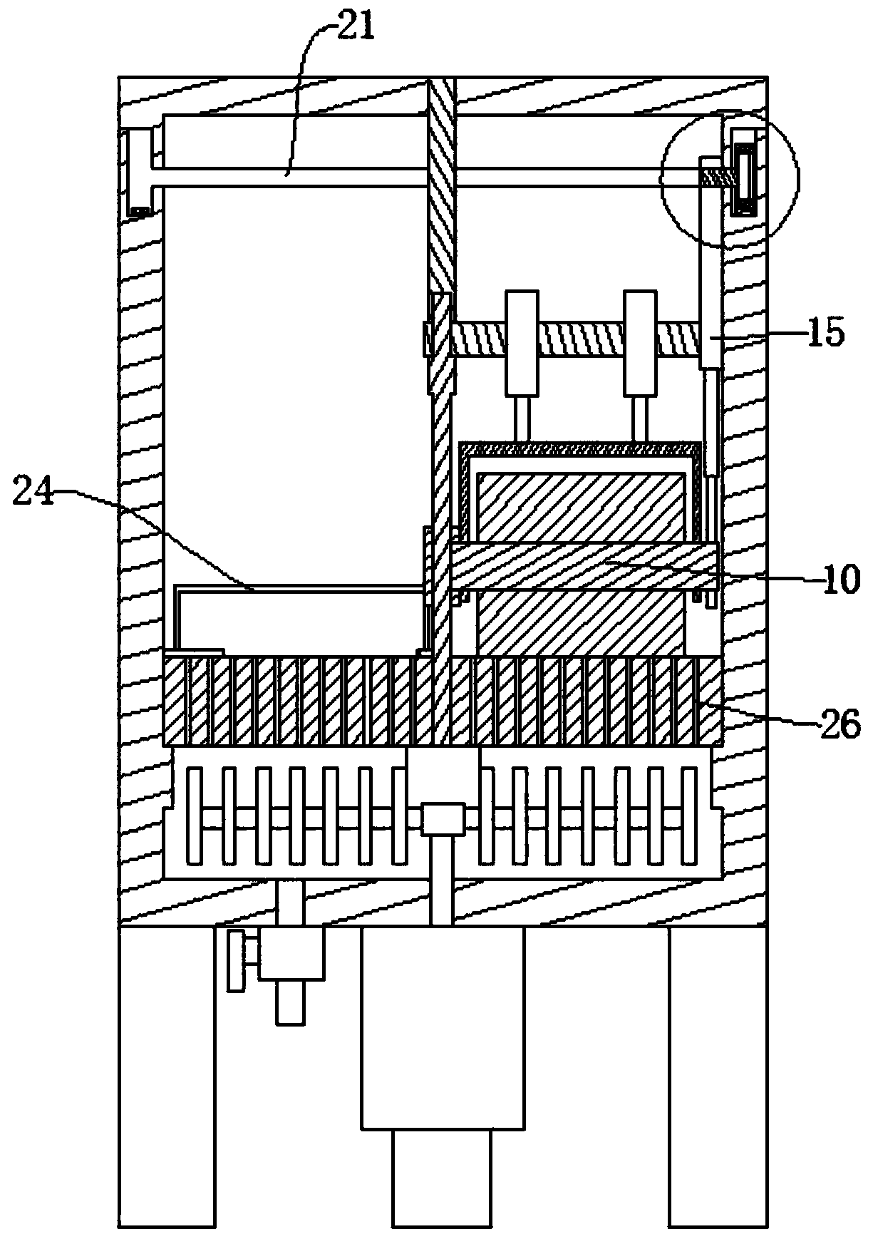 Device and method for mixing silicon monoxide composite negative electrode materials