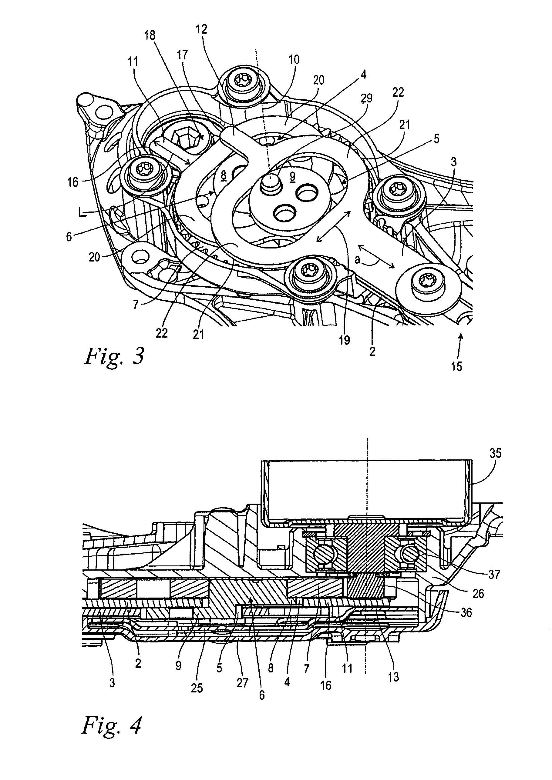 Eccentric gear arrangement