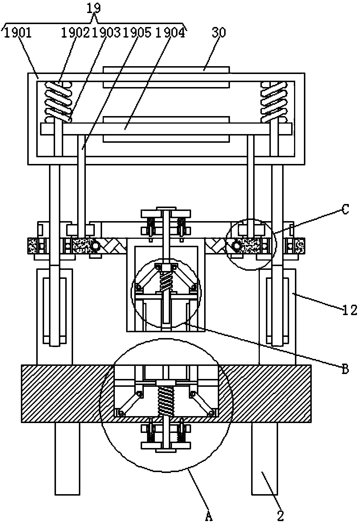 Glass can uncapping machine rotated by holding force and fixed by pressure