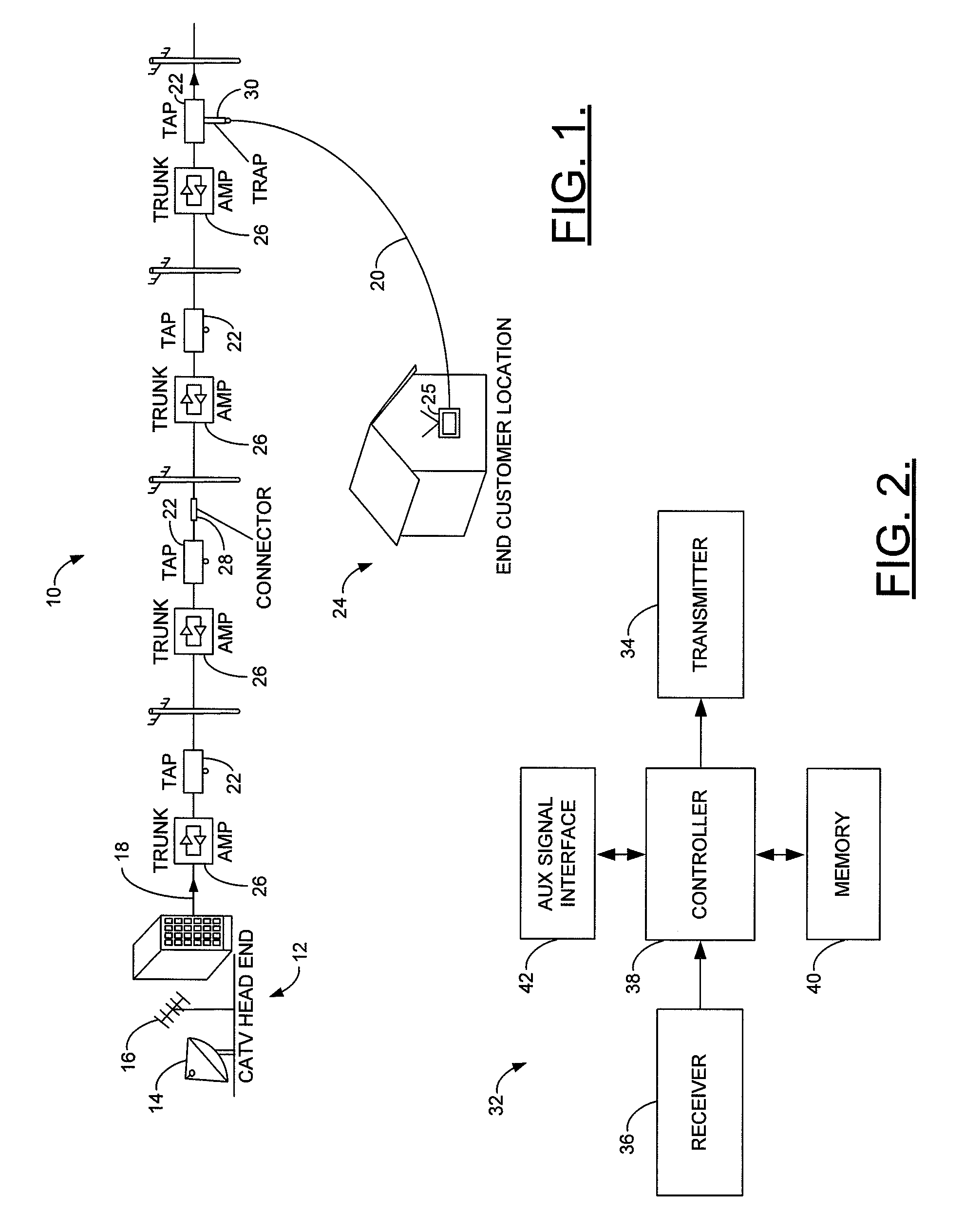 Apparatus and method for embedding/detecting an auxiliary signal within a CATV traffic stream
