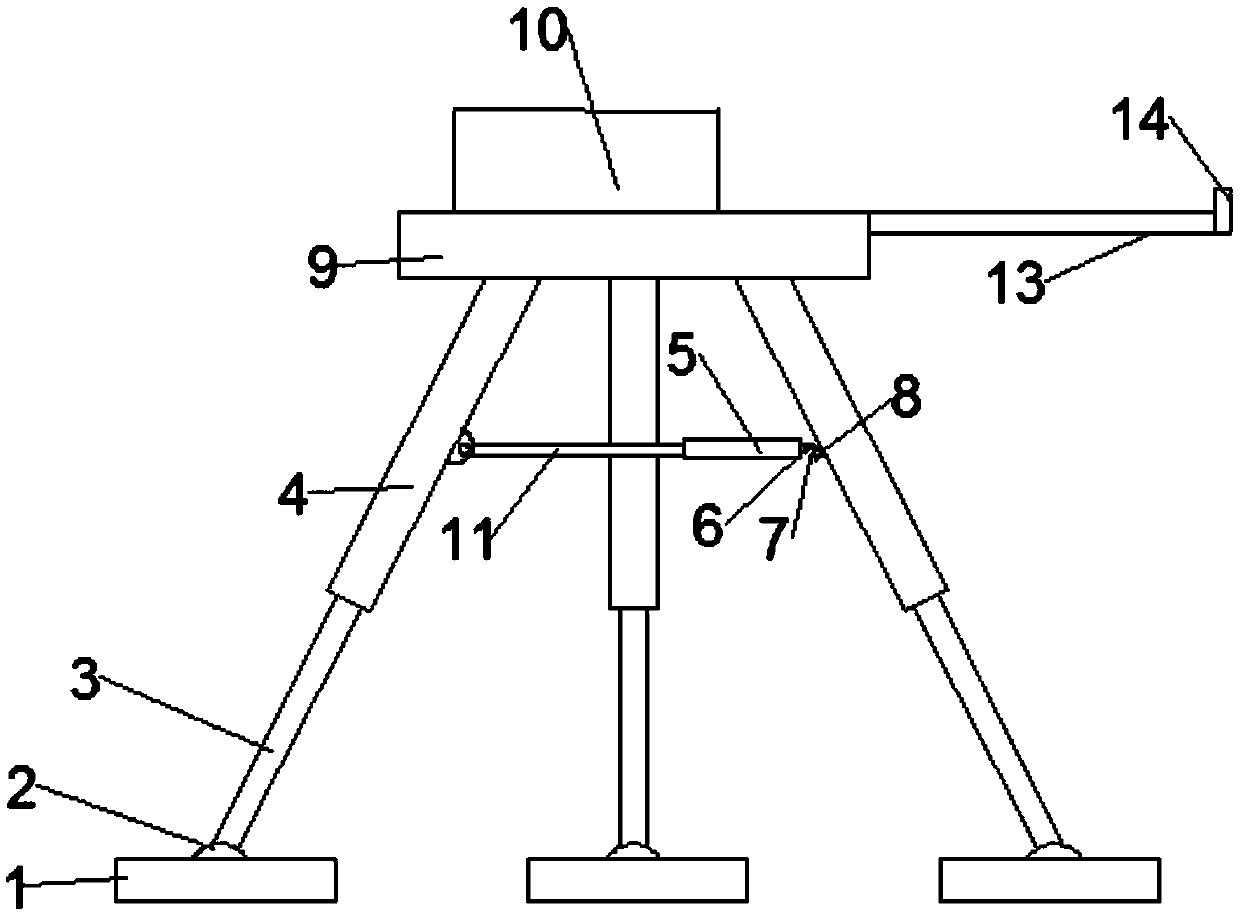 Surveying and mapping device for construction engineering costing