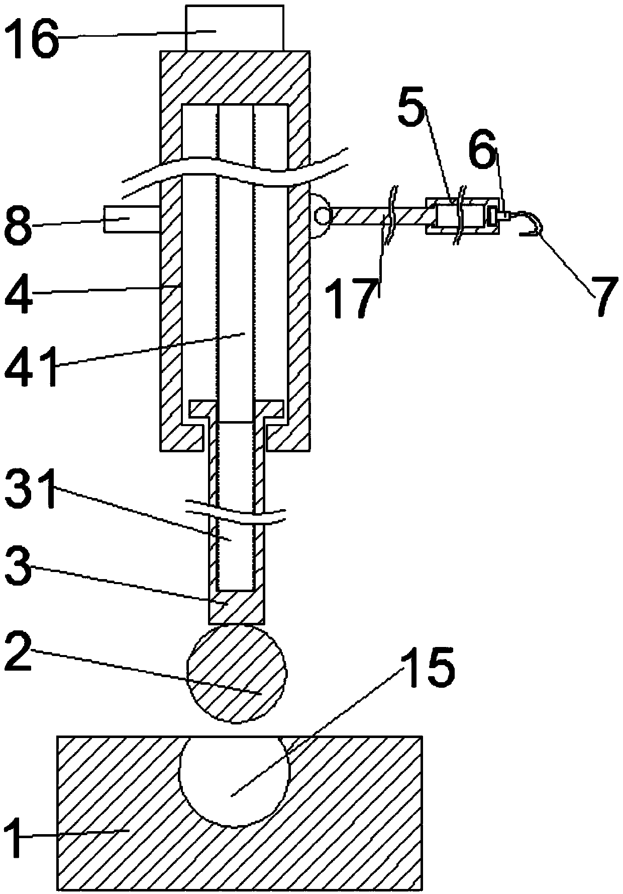 Surveying and mapping device for construction engineering costing