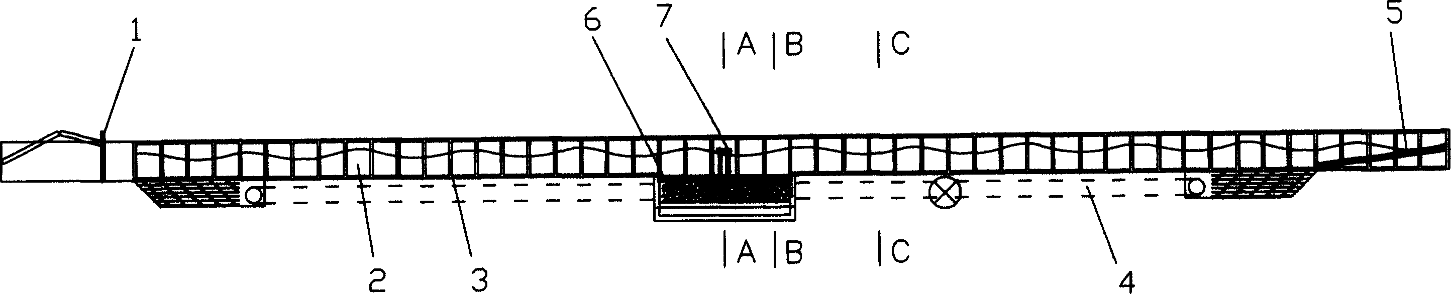 Wave flow-structural object-seabed power coupling experimental simulating method and appts. thereof