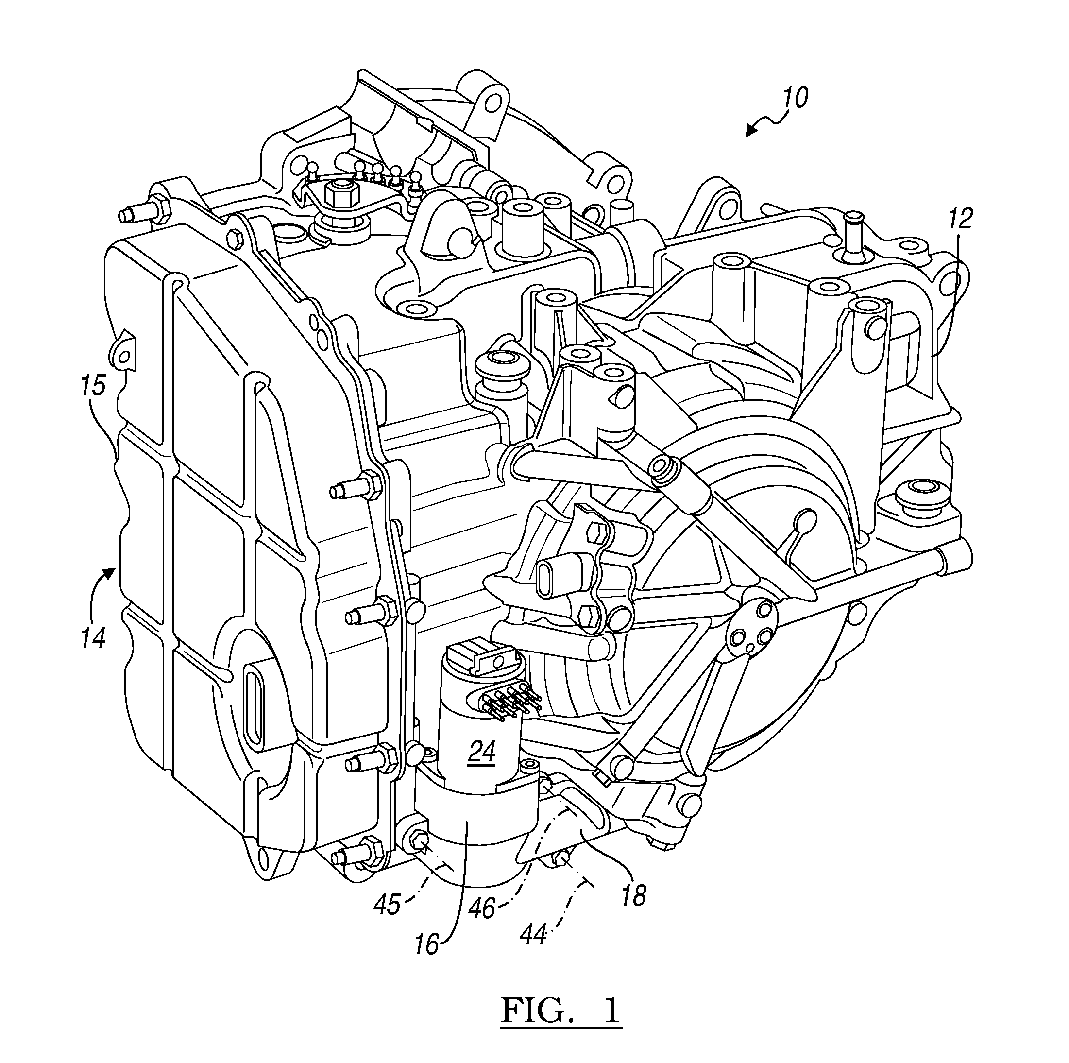 Auxiliary oil pump integrated with a vehicle transmission