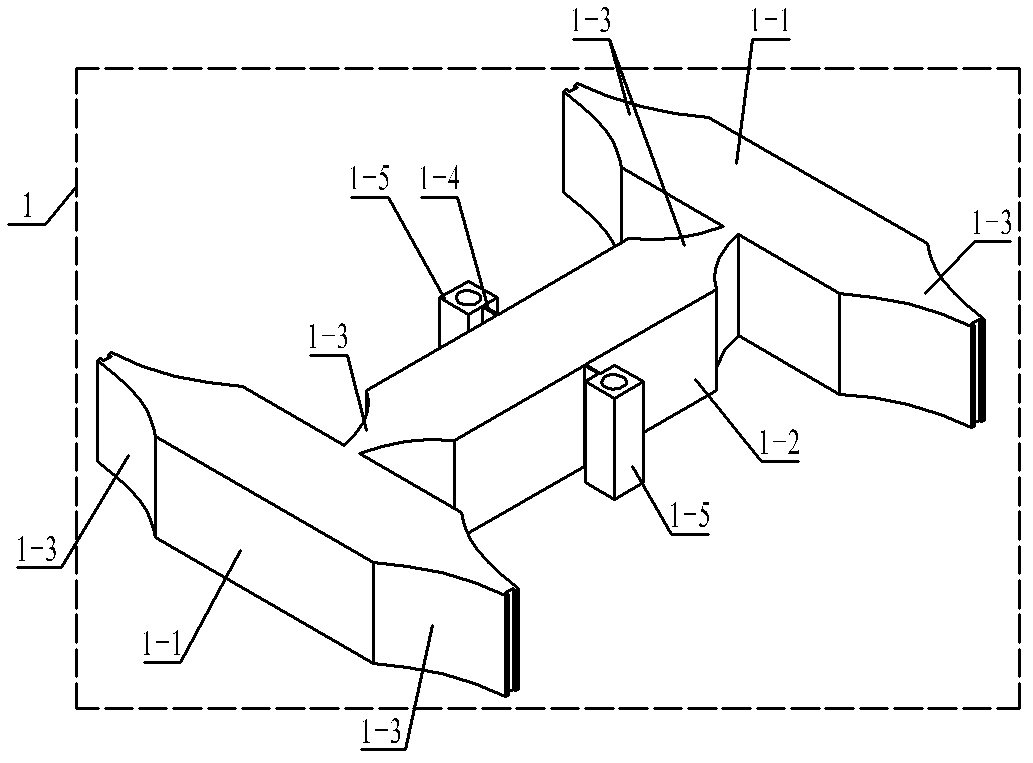 Surface mount type I-shaped four-footed linear ultrasonic motor vibrator