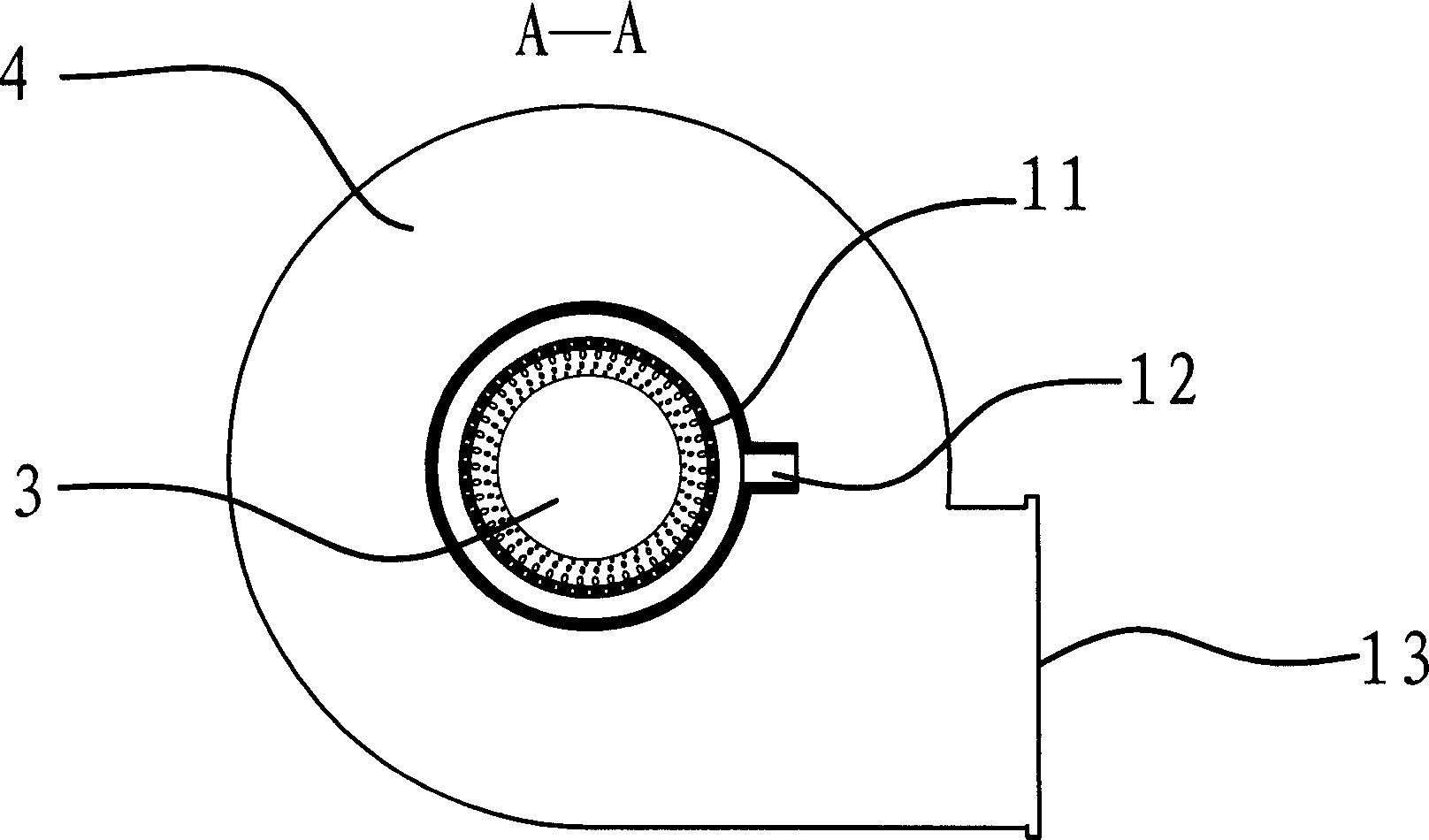 Centrifugal fan for purification treatment