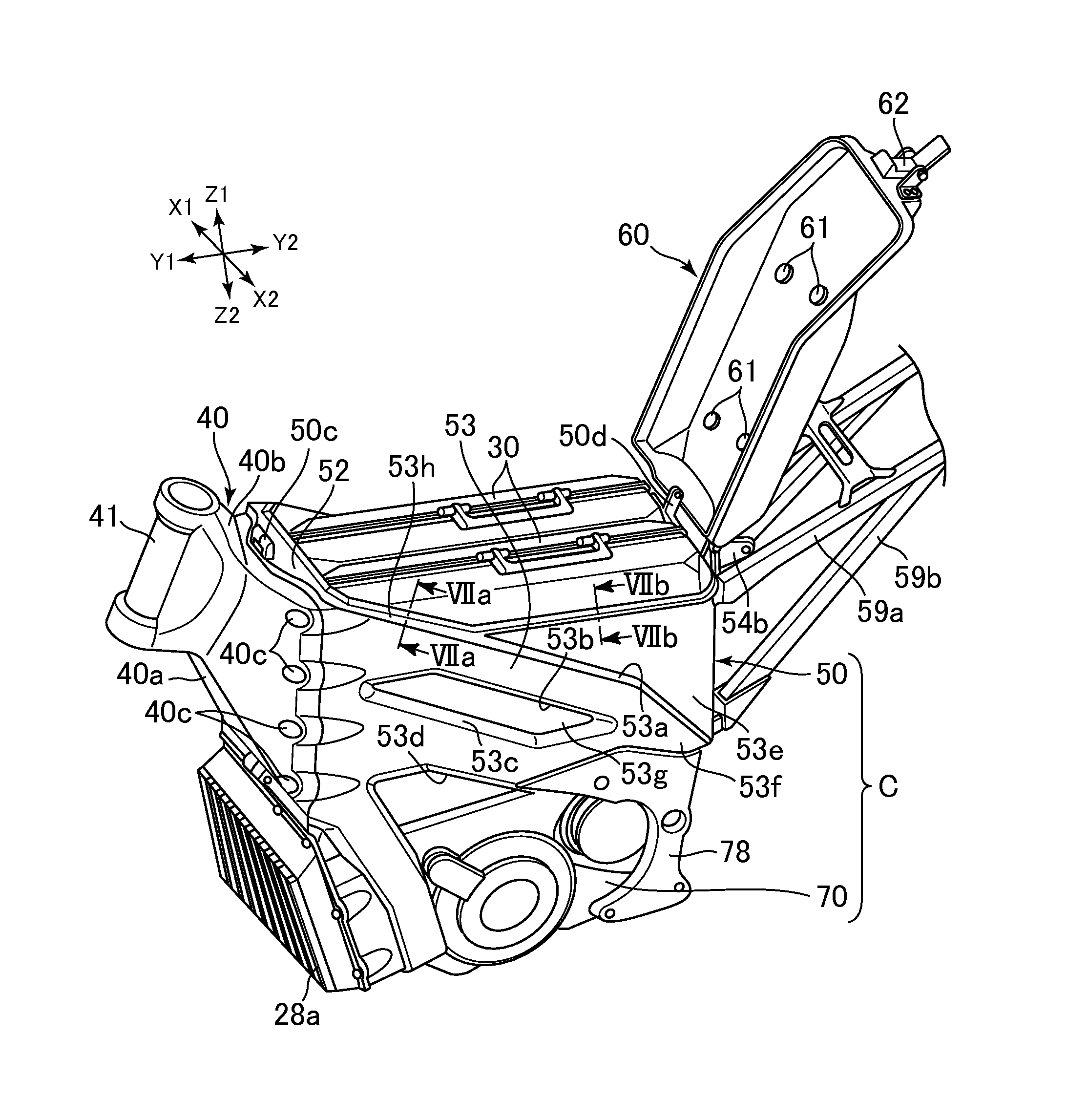 Battery and saddle-type electric vehicle equipped therewith