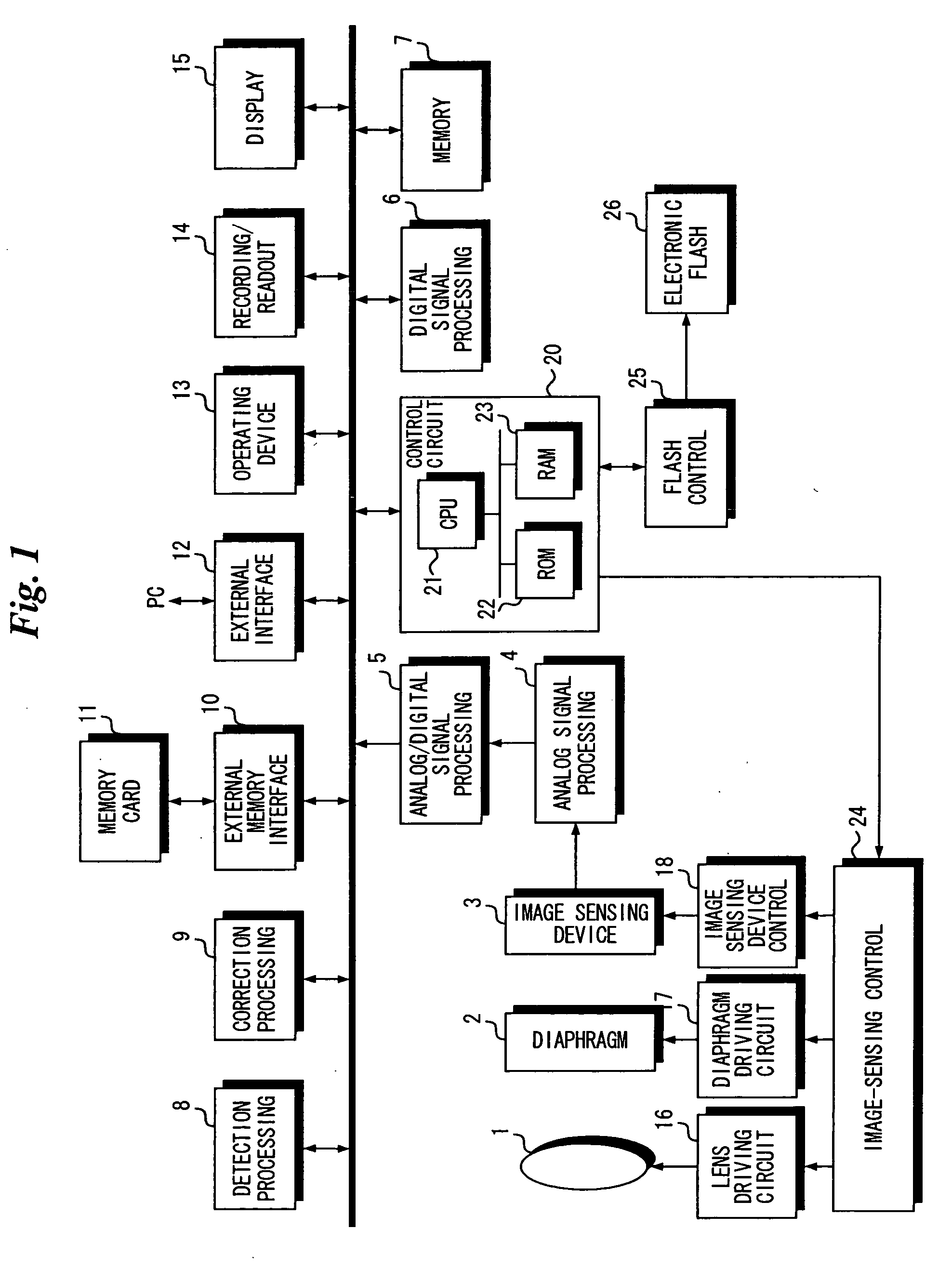 Image correction apparatus and method of controlling same