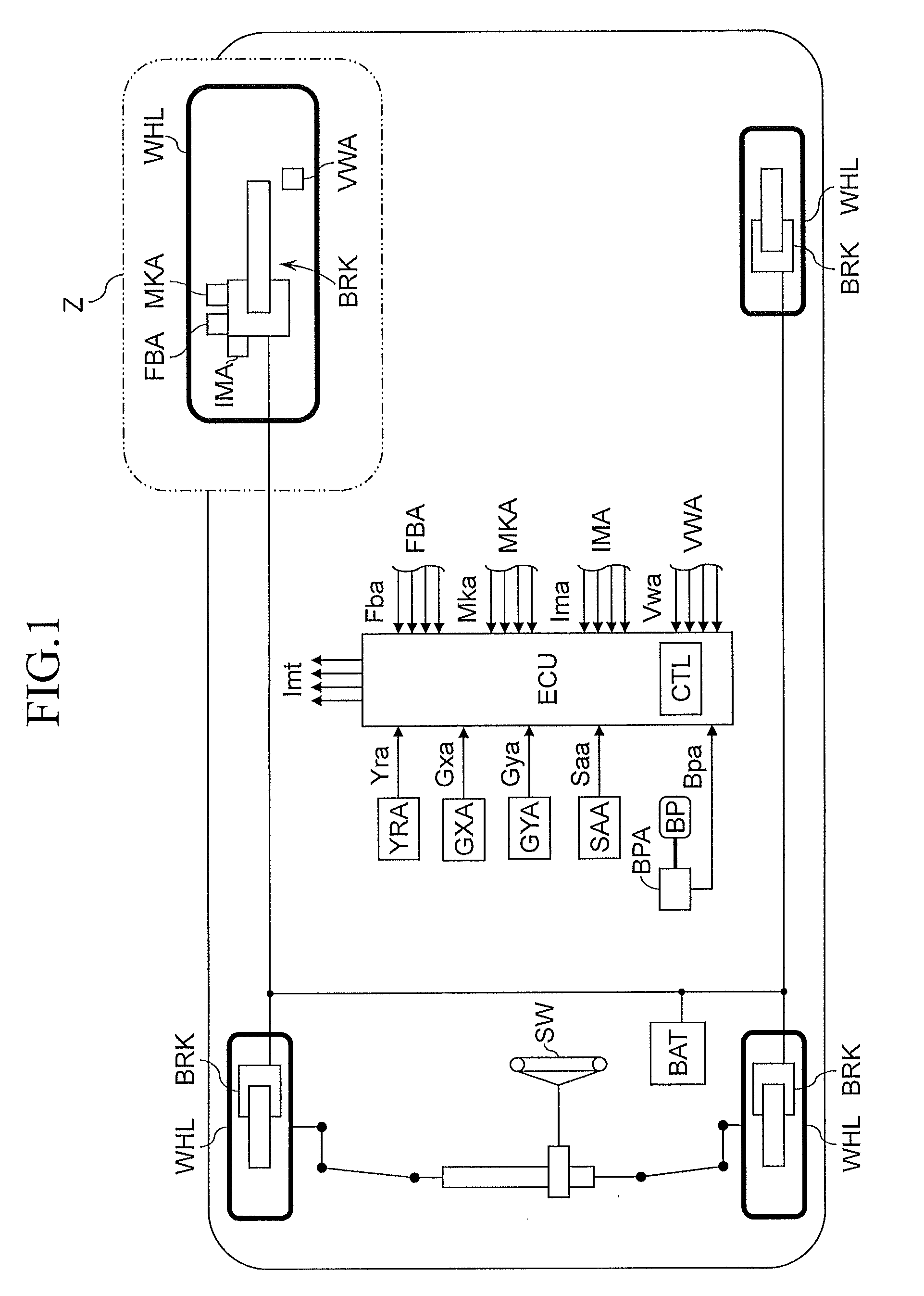 Braking control device for vehicle