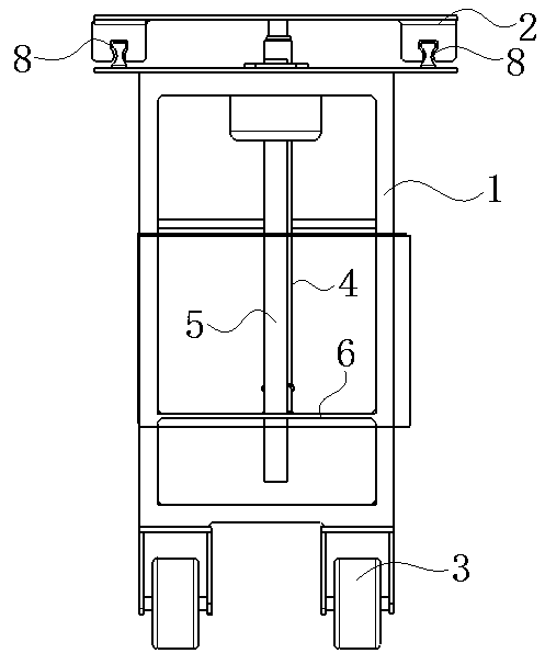 Gearbox rework support frame and assembling and disassembling method thereof