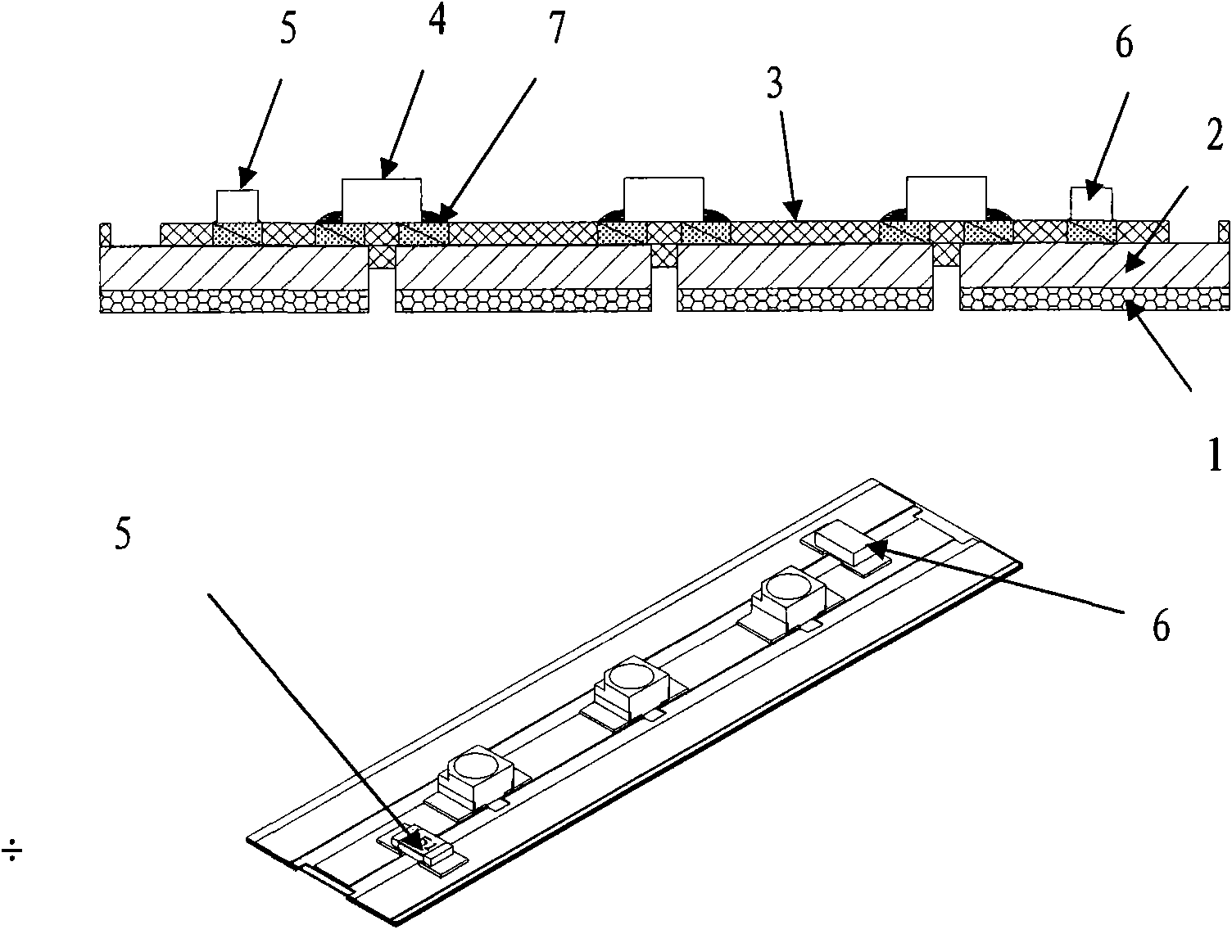 Single-sided circuit board made by arranging flat wires side by side and making method thereof