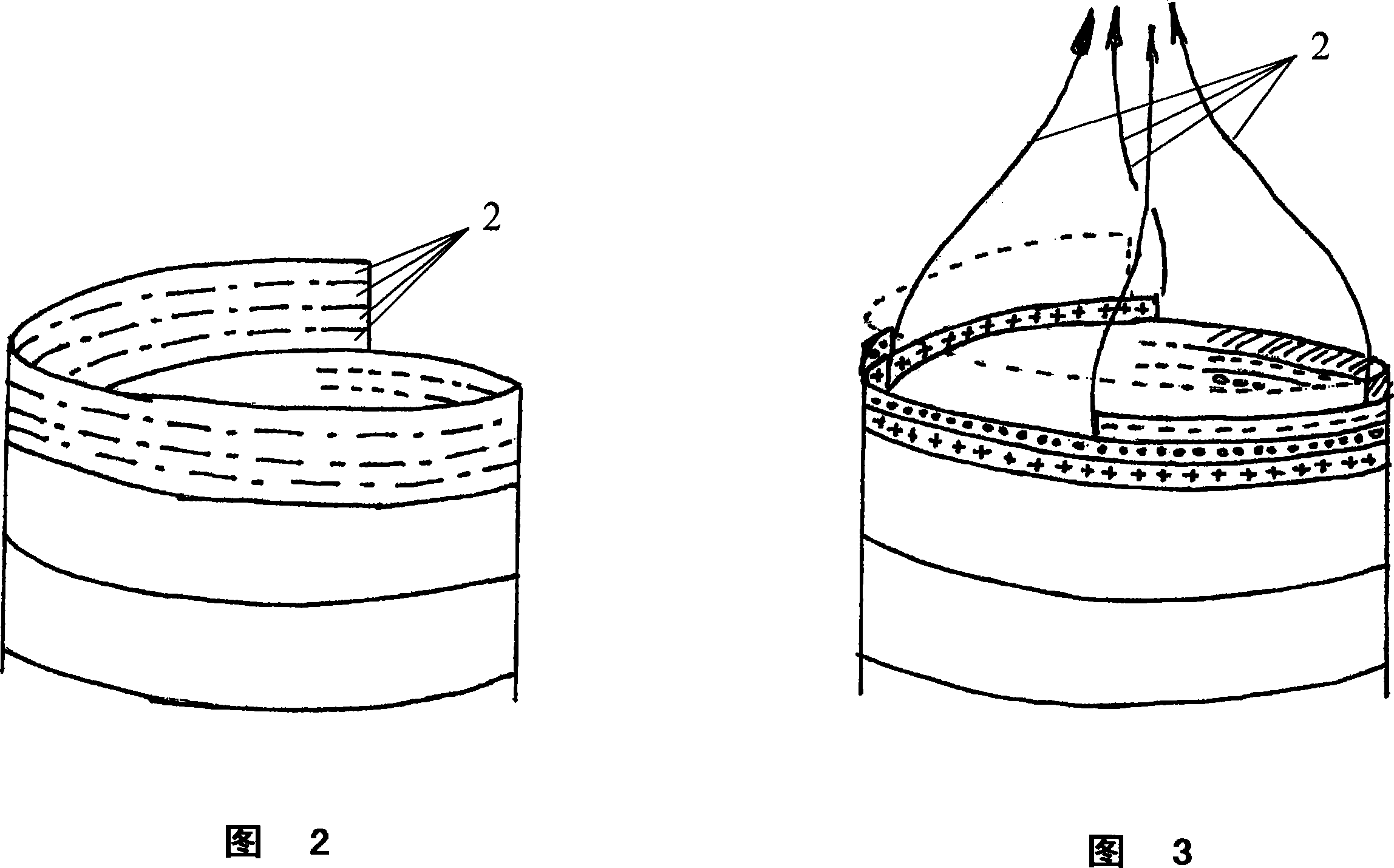 Process for treating threads by knitting-unraveling