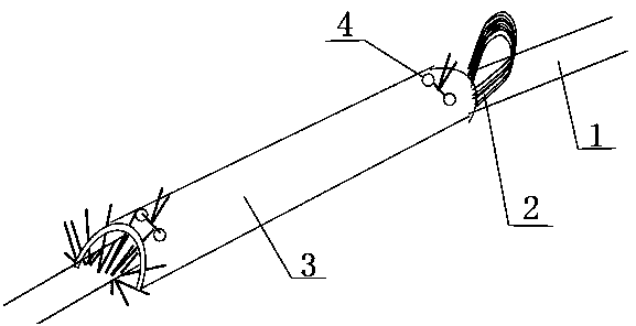 Self-supporting opticalcable bird prevention method