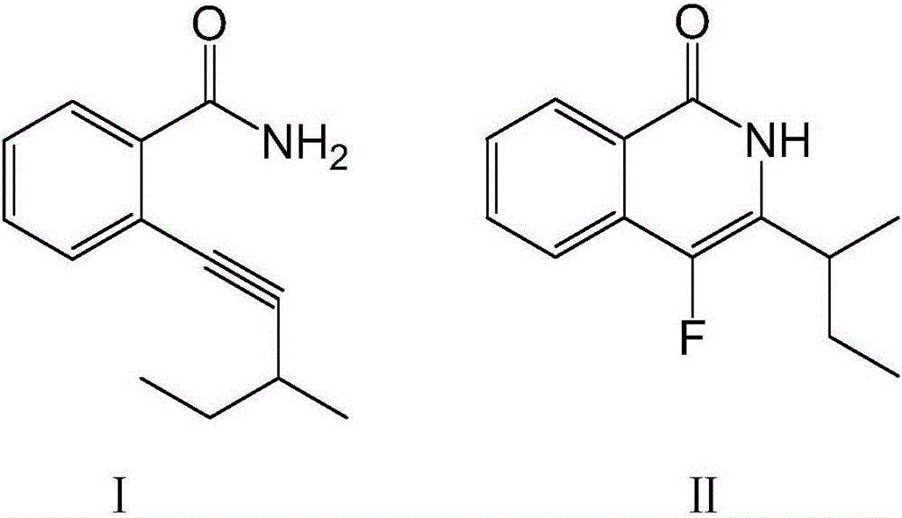 Fluoroisoquinolone compound and synthesis method thereof